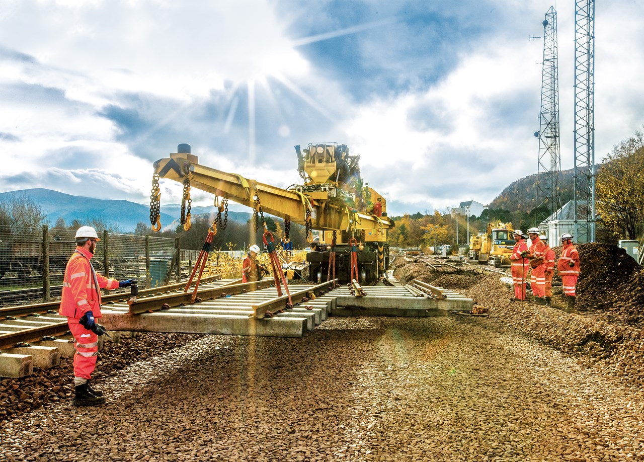 Track works, Highland - Železničné stavby Track works, Highland - Železničné stavby