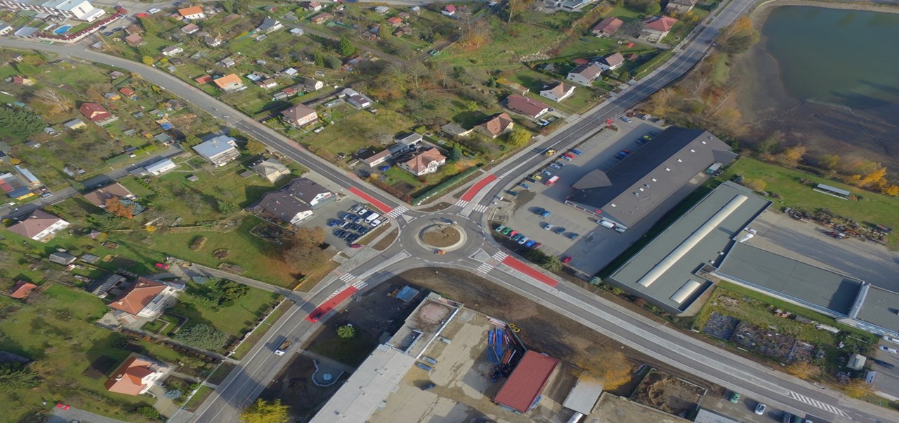 Humpolec - okružní křižovatka       - Výstavba ciest a mostov Humpolec - okružní křižovatka       - Výstavba ciest a mostov