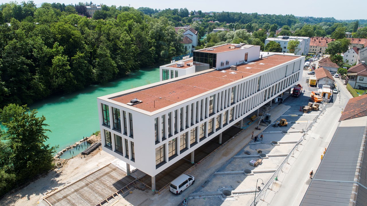 Campusgebäude der Fachhochschule, Steyr - Pozemné stavby Campusgebäude der Fachhochschule, Steyr - Pozemné stavby