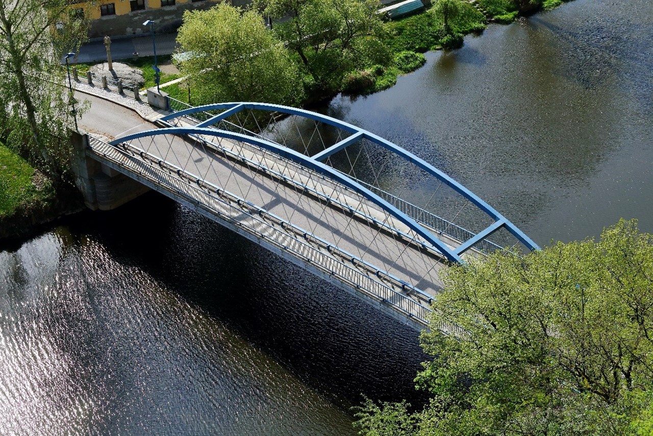 Most přes Lužnici v Bechyni – Zářečí - Výstavba ciest a mostov Most přes Lužnici v Bechyni – Zářečí - Výstavba ciest a mostov