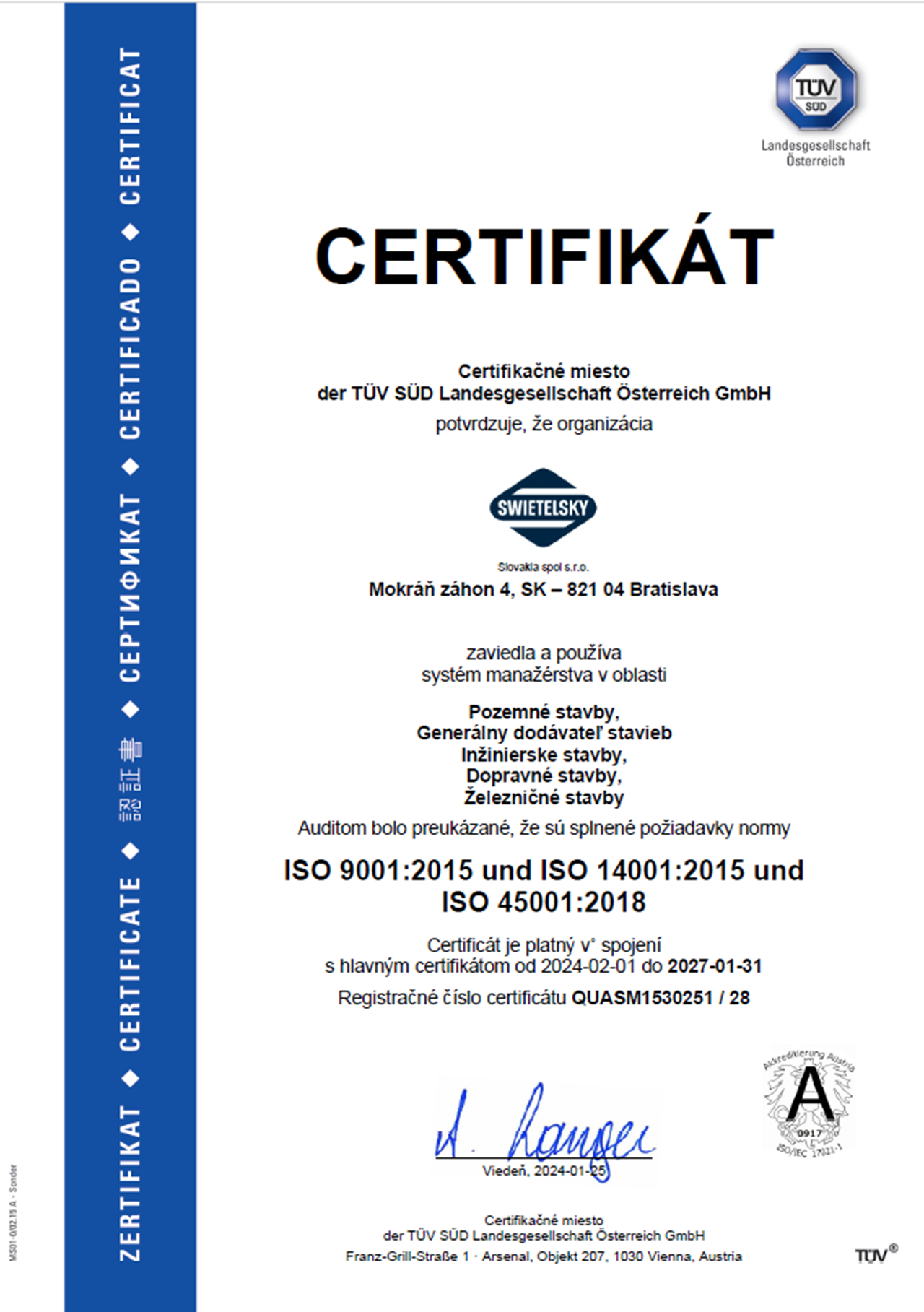 ISO 9001 14001 45001 SK ISO 9001 14001 45001 SK
